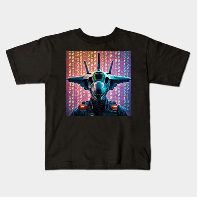 F22 Raptor Kids T-Shirt by Arassa Army